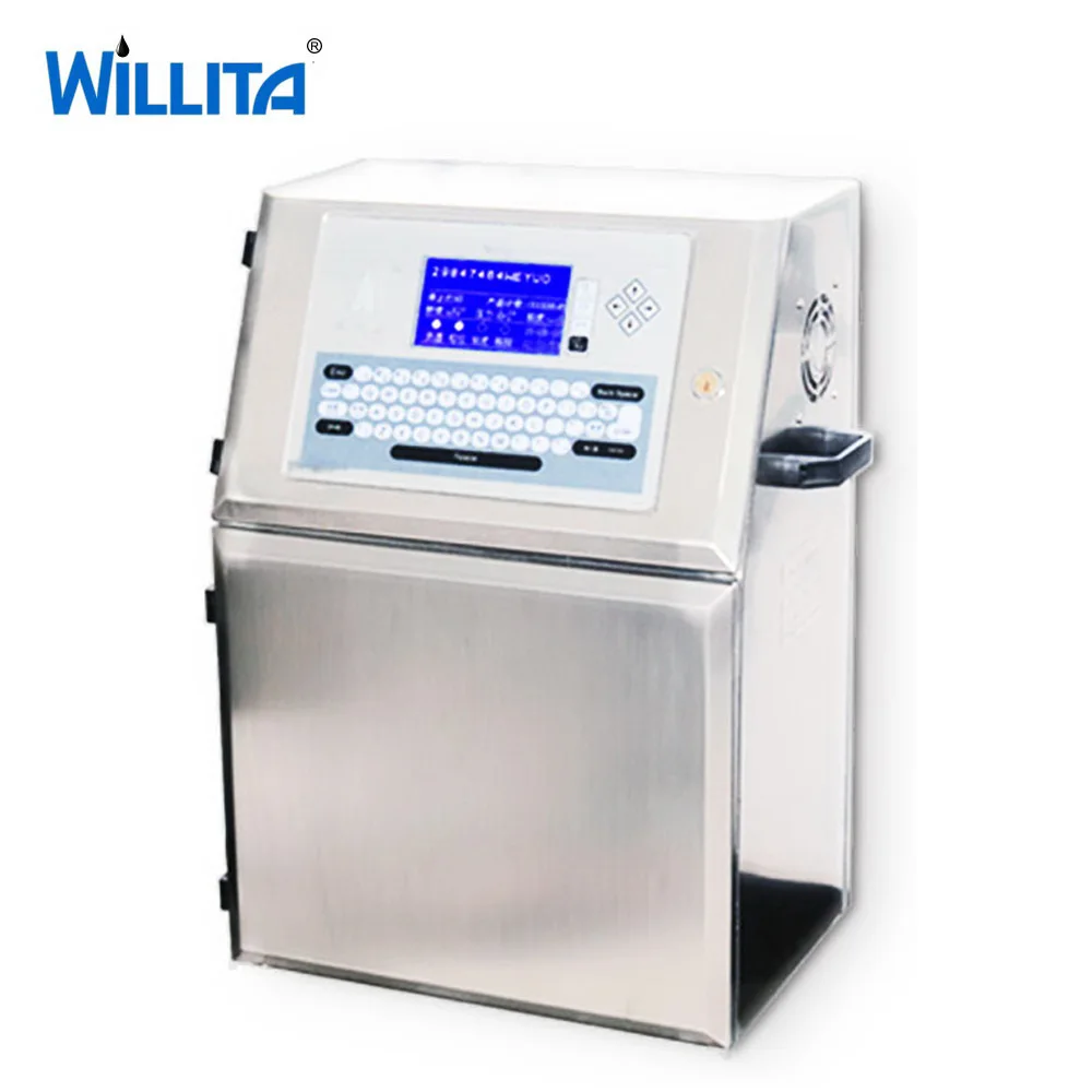 Willita Bottle Coding Machine Tube Code Printer Automatic CIJ Inkjet Ink Printer