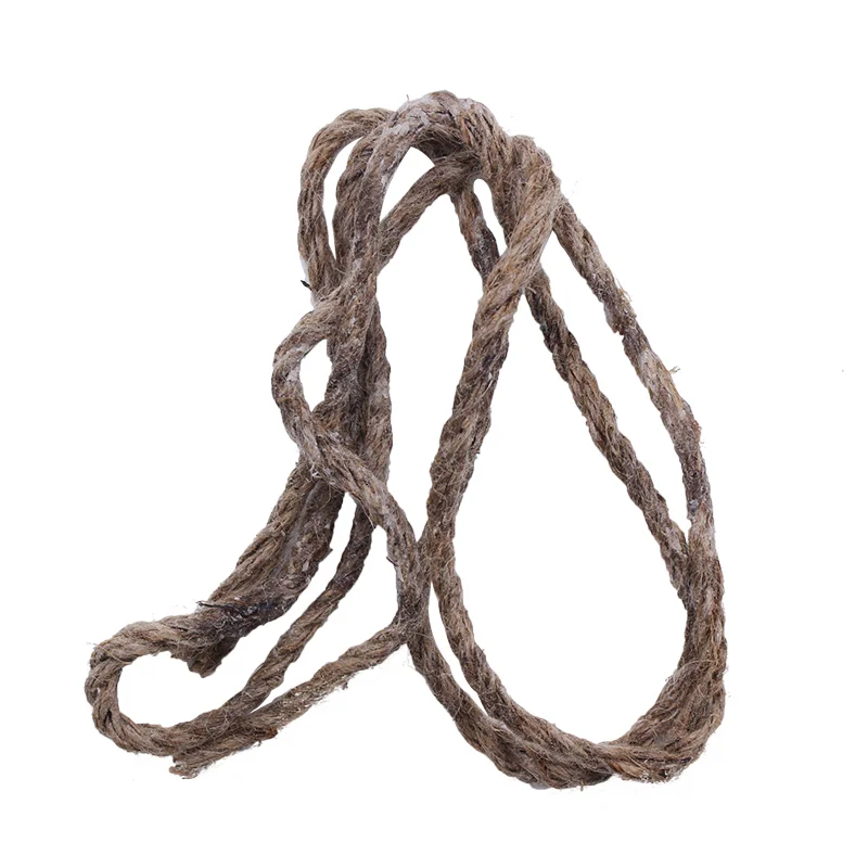 hemp rope with wax fire starter firelighter for outdoor ignition