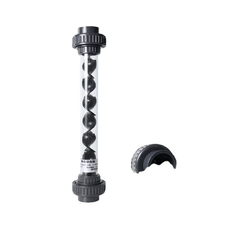 pipe element plastic ozone UPVC static mixer