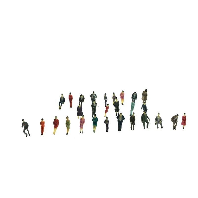 1/87 Boutique Mini Architecture Plastic Material Model HO Scale Sitting Figure for Diorama Train Layout