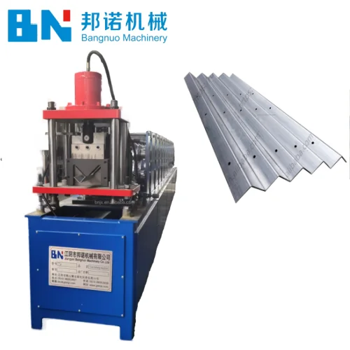 Custom sizes high speed automatic punching angle steel roll forming machine