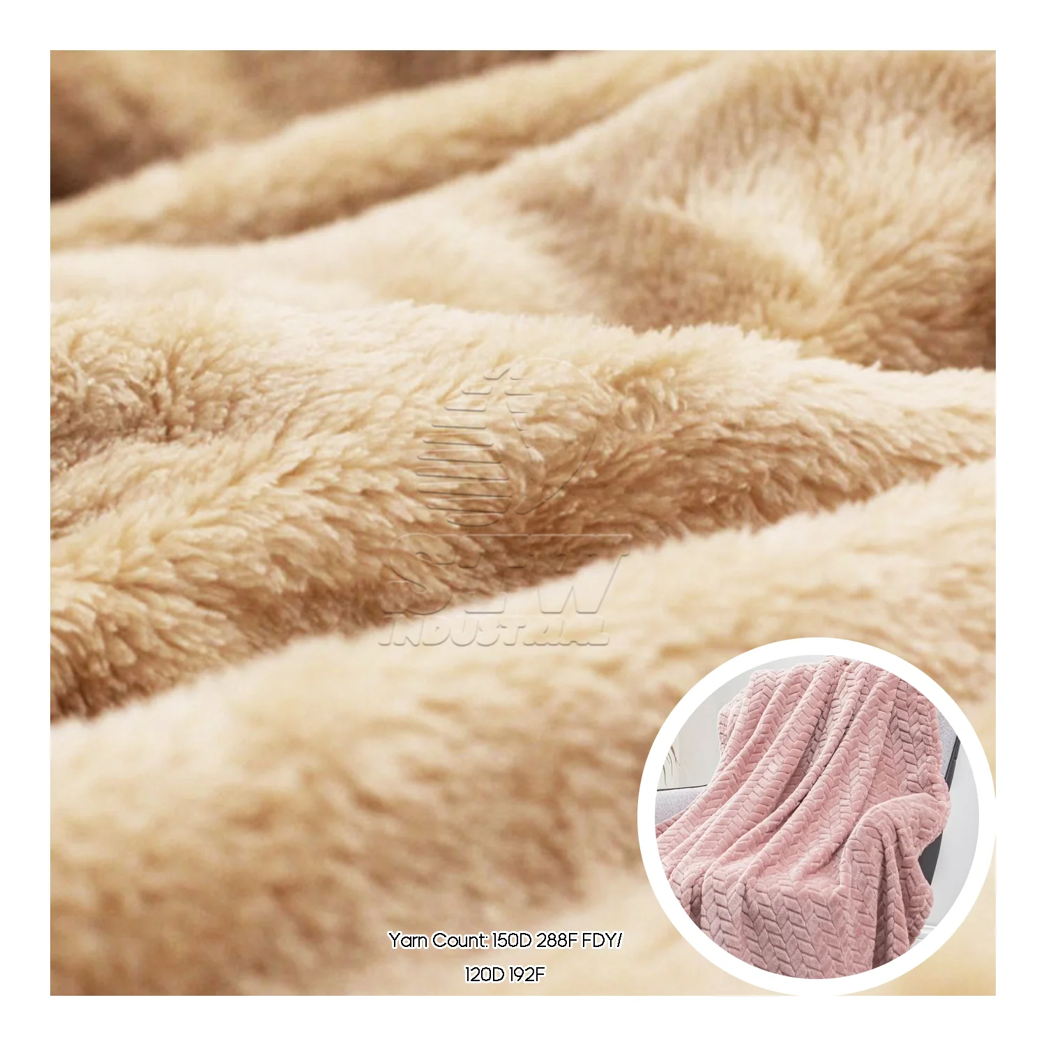 153-280gsm Solid 100%polyester Flannel Fleece Fabric Soft Coral Fleece