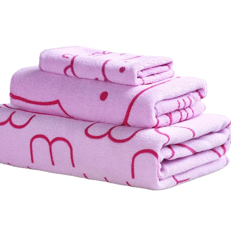 Wholesale Luxury Towels Set Bath+ Face + Hand Towels 100% microfiber  Egyptian Cotton White Bath Towel