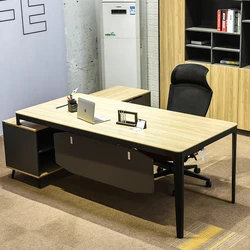 Executive Computer Table Design Cabinet Office Furniture