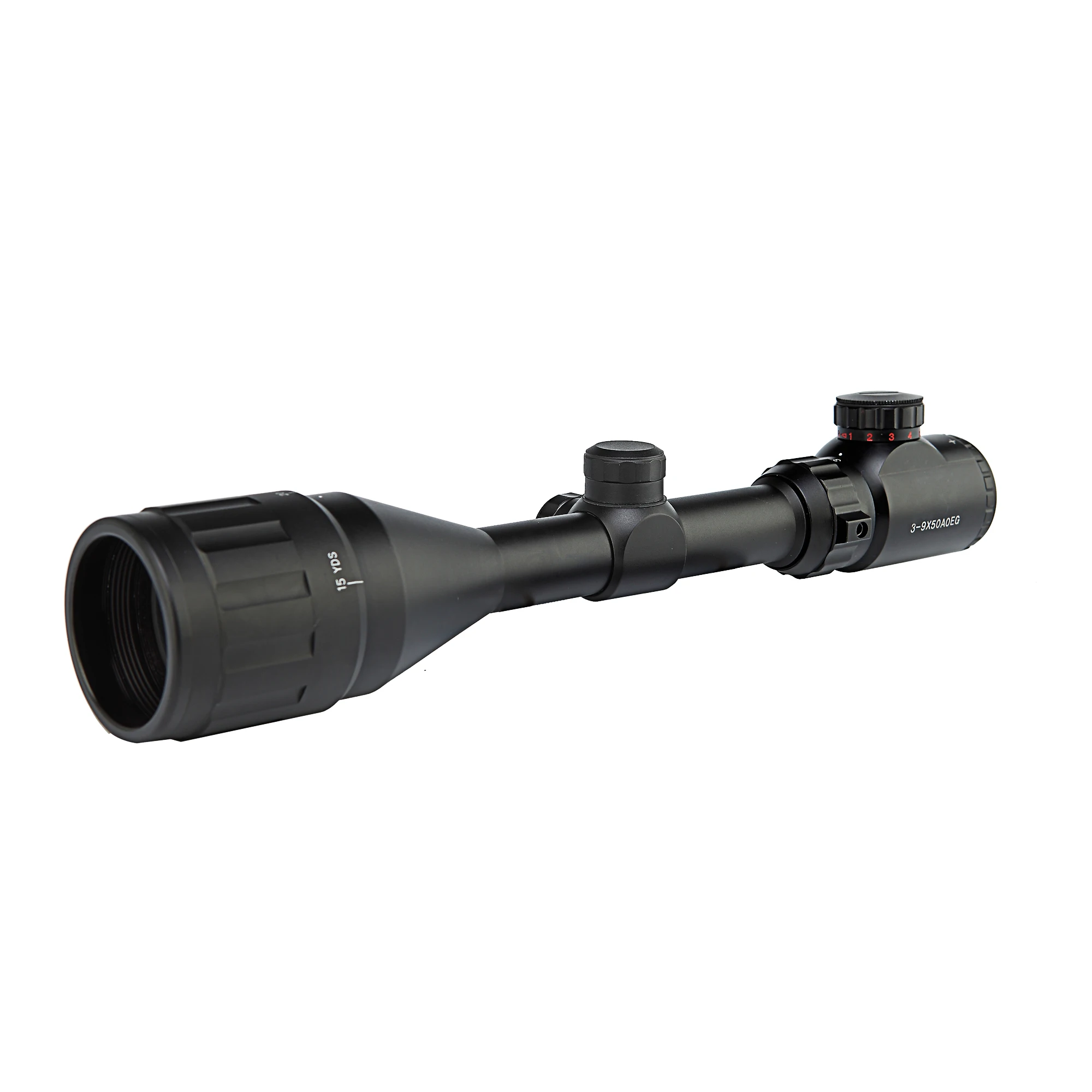 
3-9x Magnification 325mm Length Optical Hunting Air Rifle Gun Scope with BlueCoating and 25.4mm Tube Diameter 