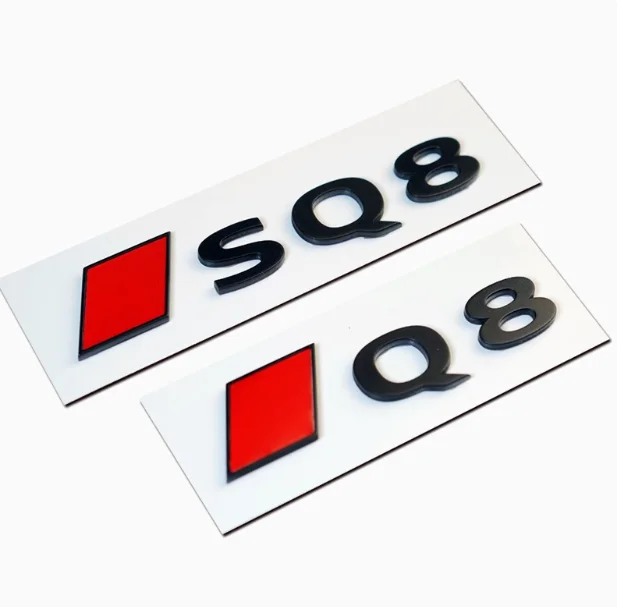 YLC подходит для Audi Q3/Q5/Q8/A3/A4/A5/A6 новый персонализированный 3D пользовательский шрифт 24 etron хвостовые теги