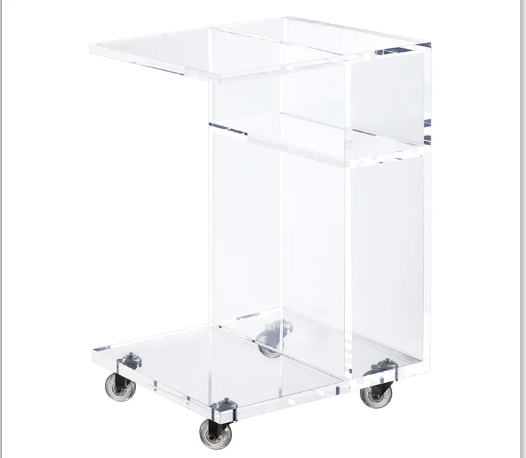 Мебель для дома, диван в форме C, боковые ролики, украшение, колесная тележка, акриловый стол