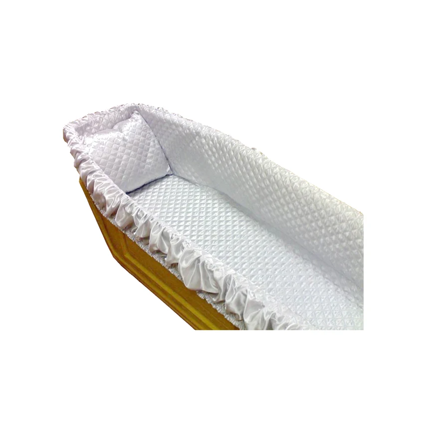 Good price satin coffin lining and funeral padding coffin quilt lining coffin blanket casket interior (60071301023)