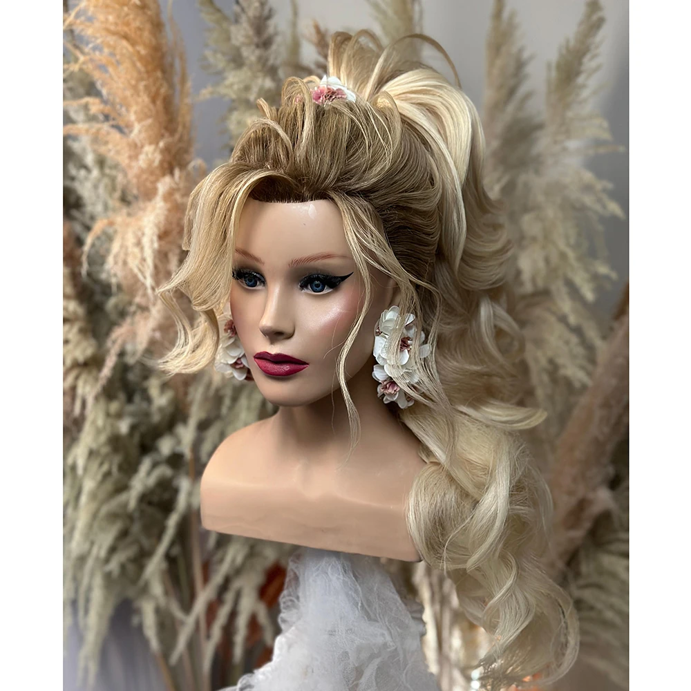 Wholesale price Europe face training  mannequin  head with shoulder for hairdresser