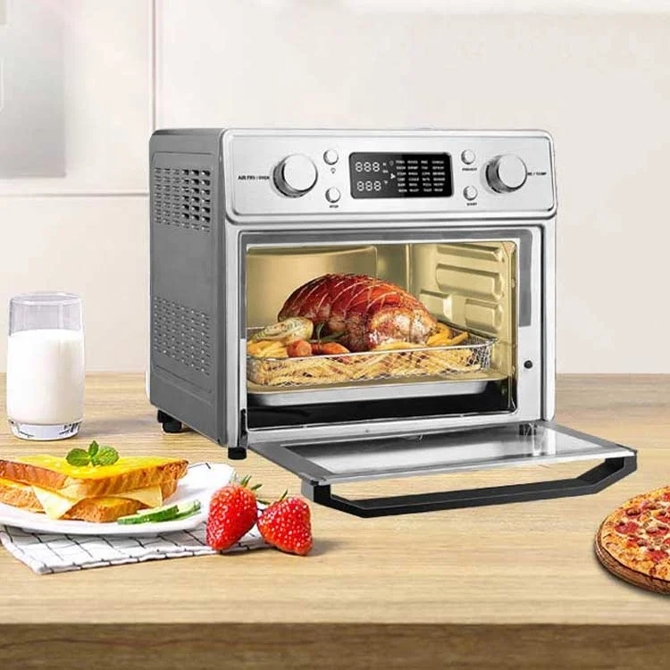 KUFU Factory Wholesale 25l Barbeque Air Fryer Toast Oven Stainless Steel Housing Power Stainless Steel Air Fryer Oven Combo