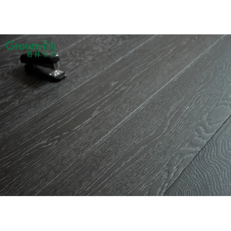 Foshan supplier European white oak engineered wood flooring brushed natural oak solid wood parquet flooring