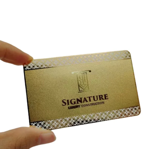 Низкая цена чистые 24K золотые металлические Nfc Карты