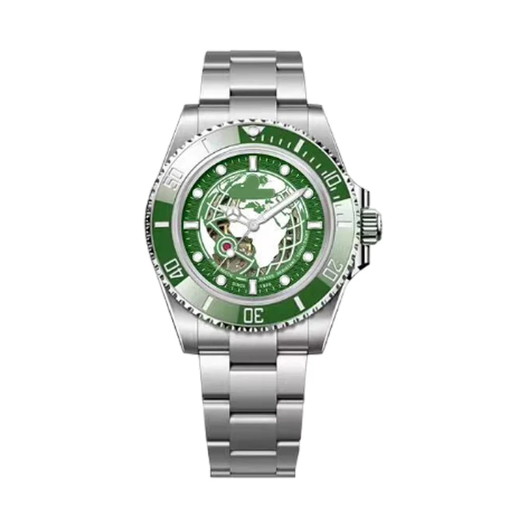 Customizable Contemporary OEM Mechanical Mens Watch Luxury Vintage Alloy Watertight Buckle Original Brand Charm Business Use