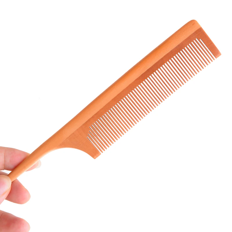 Pear Blossom Wood Personalized Comb Private Label Custom Comb Set Logo Wooden Hair Comb