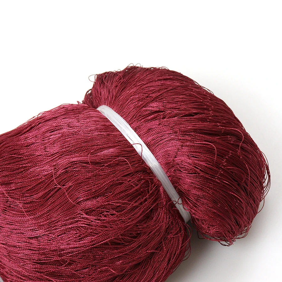 China Factory Wholesale Nylon Fishing Equipment 210D/9 PLY Red Knotted Nylon Multifilament Gill Net Fish Red De Pesca