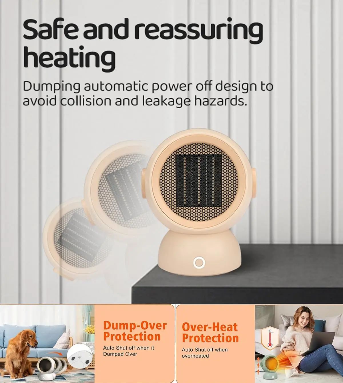 500 watt micro electric portable  mini 12 volt small warmer electric fan heater