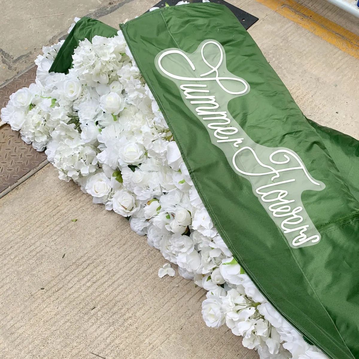 Wholesale Floral Walls Flowerwall Backdrop Artificial Silk Rose Flower Wall Panels For Baby Shower Wedding Deco