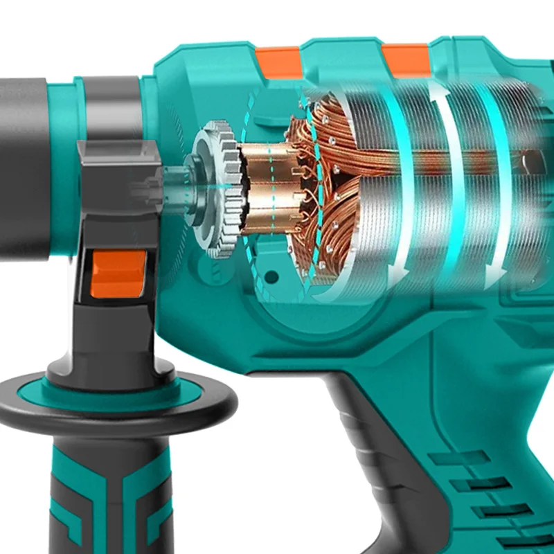 Power Action BRH20 20V Brushless Cordless Rotary Hammer Drill SDS PLUS With Brushless Motor