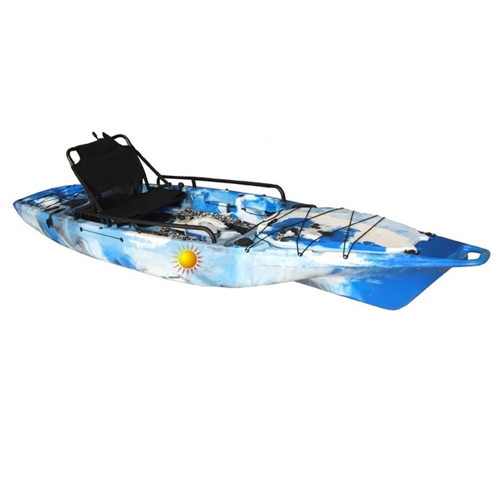 TOPRIGHT KA102 13FT Single Fisher Kayak With Pedal Drive System Fishing Kayak Sit On Top Fishing Touring Kayak