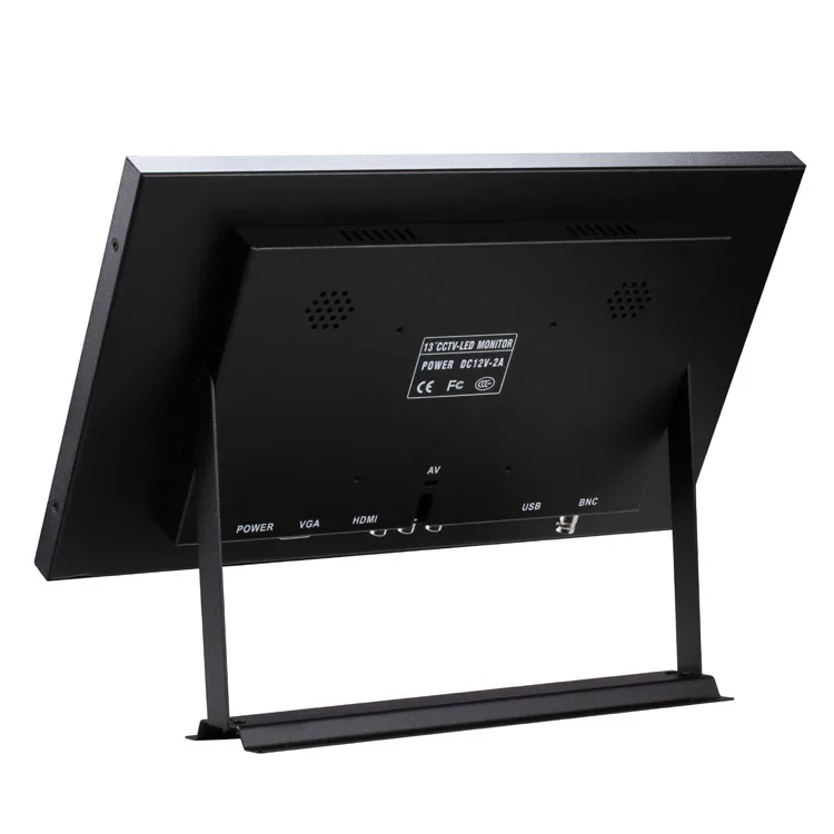 Cheap Price 13 13.3 inch Wide Screen LCD CCTV Monitor BNC AV 1080P Metal Frame Monitor