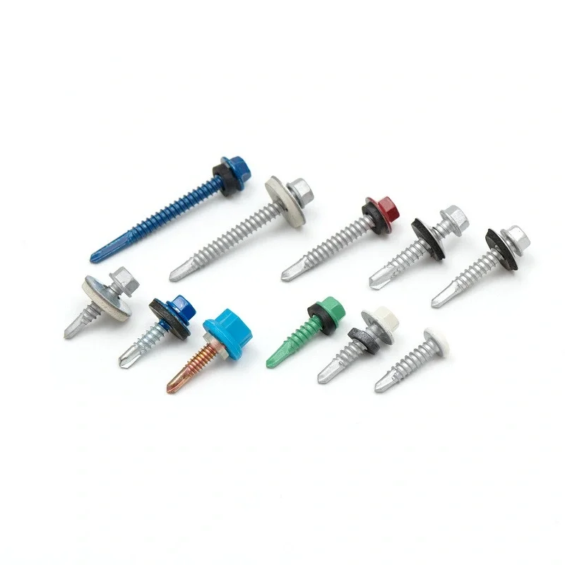 Custom Fastener C1022 Hex Zinc Plated Galvanized Hexagonal Head Self Drilling Roof Screw for Wood Metal Sheet