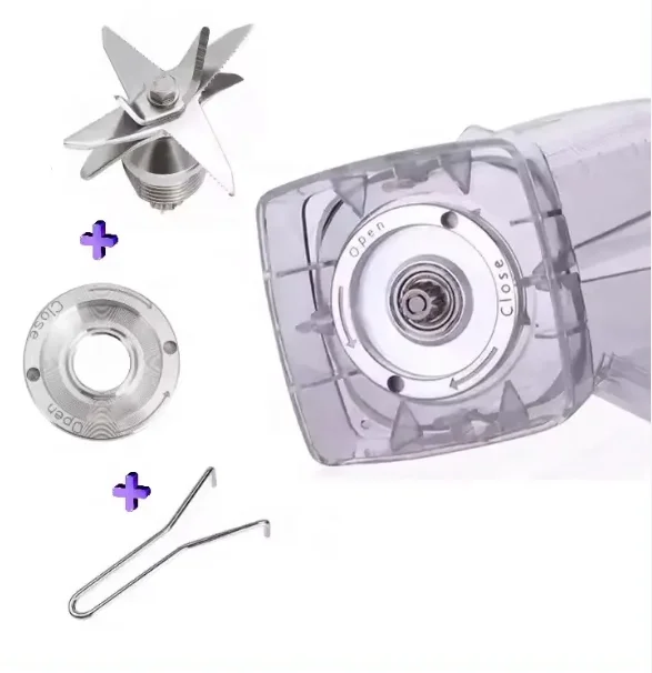 Blender Blade, Stainless Steel Mixing Cutting Blender Blade Knife Spare Parts Stainless Steel Blade Fit