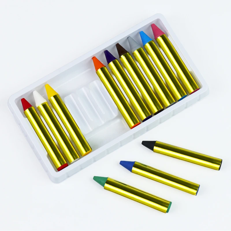 GP Temporary Water-based Washable Kid DIY makeup Silky Gel Skin painting stick England Body Art Bodi 12 Pcs Face Paint Crayon