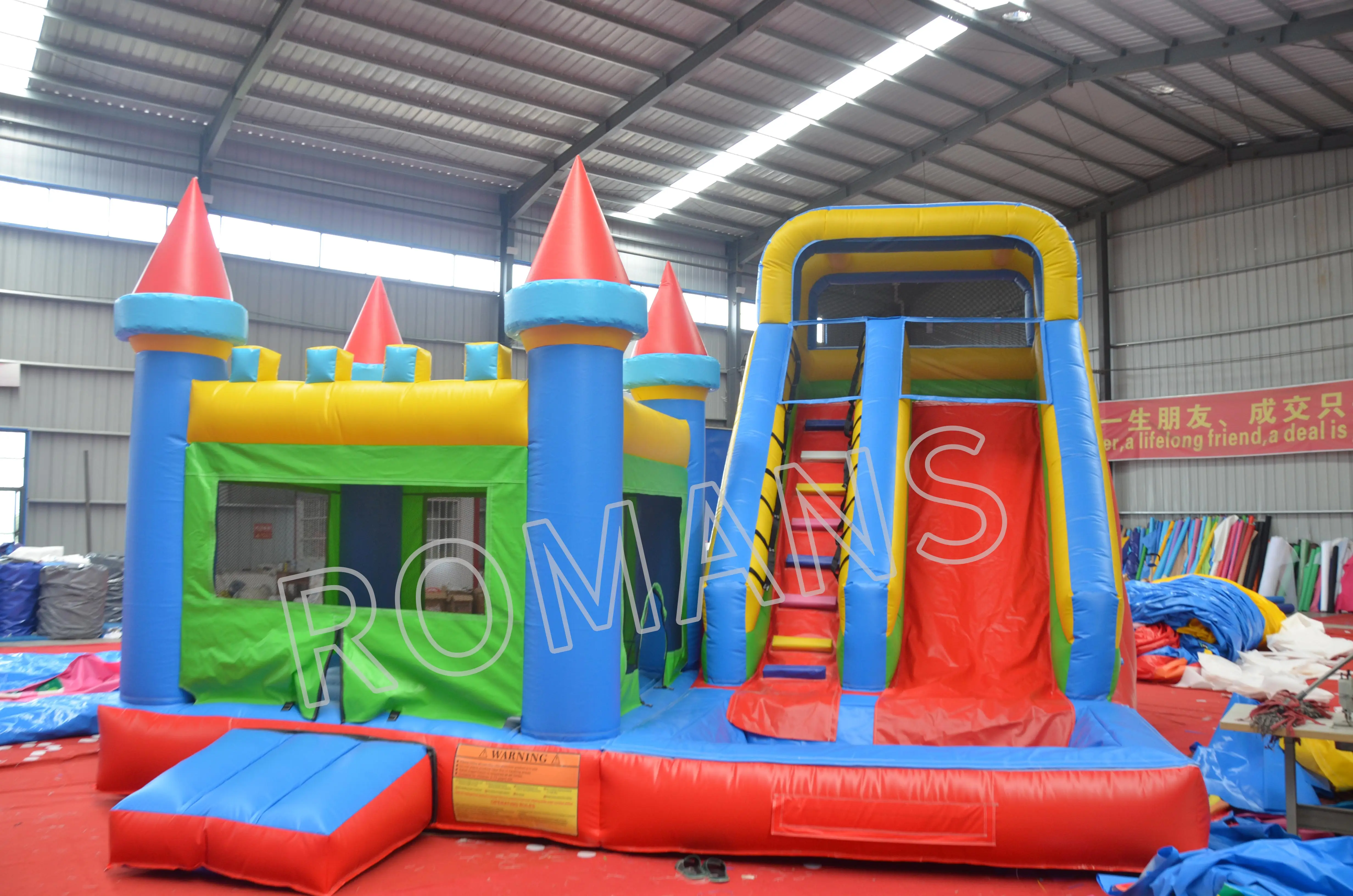 2024 Factory best selling inflatable slide children slide castle outdoor playground equipment large inflatable slide for kids