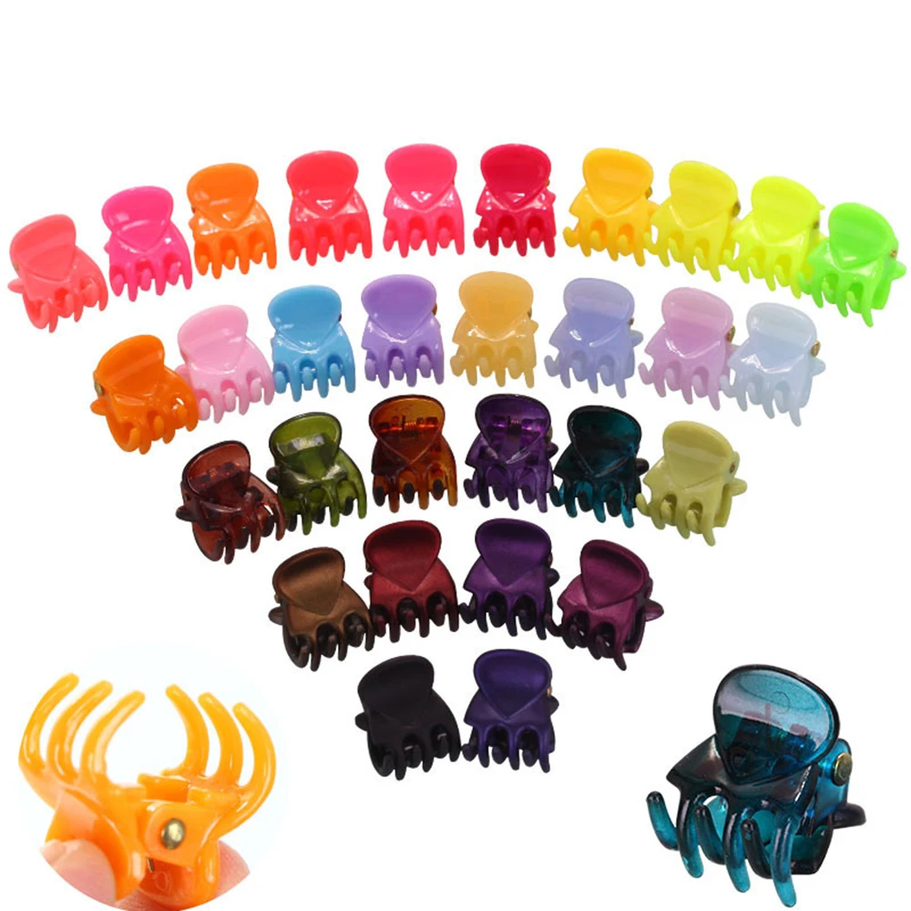 wholesale Mini Hair Claw Clips for Girls and Children Small Hair Clips Pins Clamps Non Slip Tiny Plastic Jaw Clips