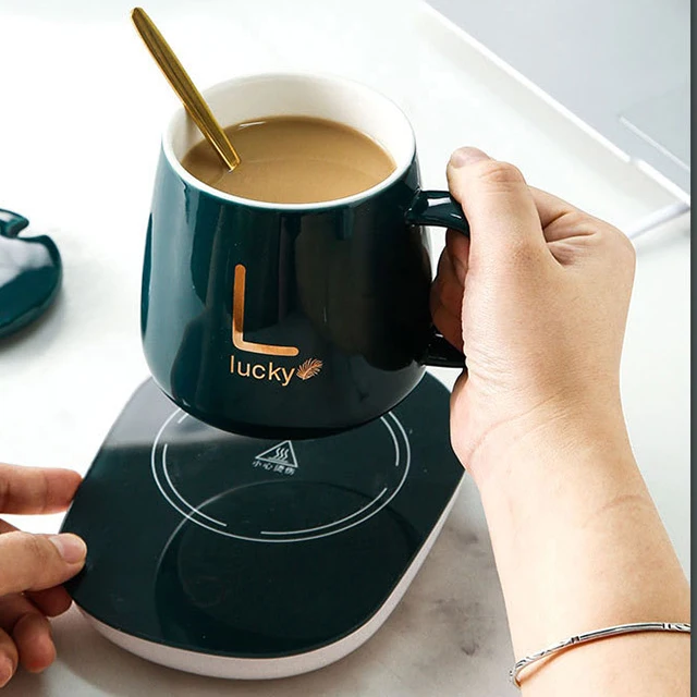 Portable USB intelligent constant temperature automatic coffee ceramic cup heater for home office