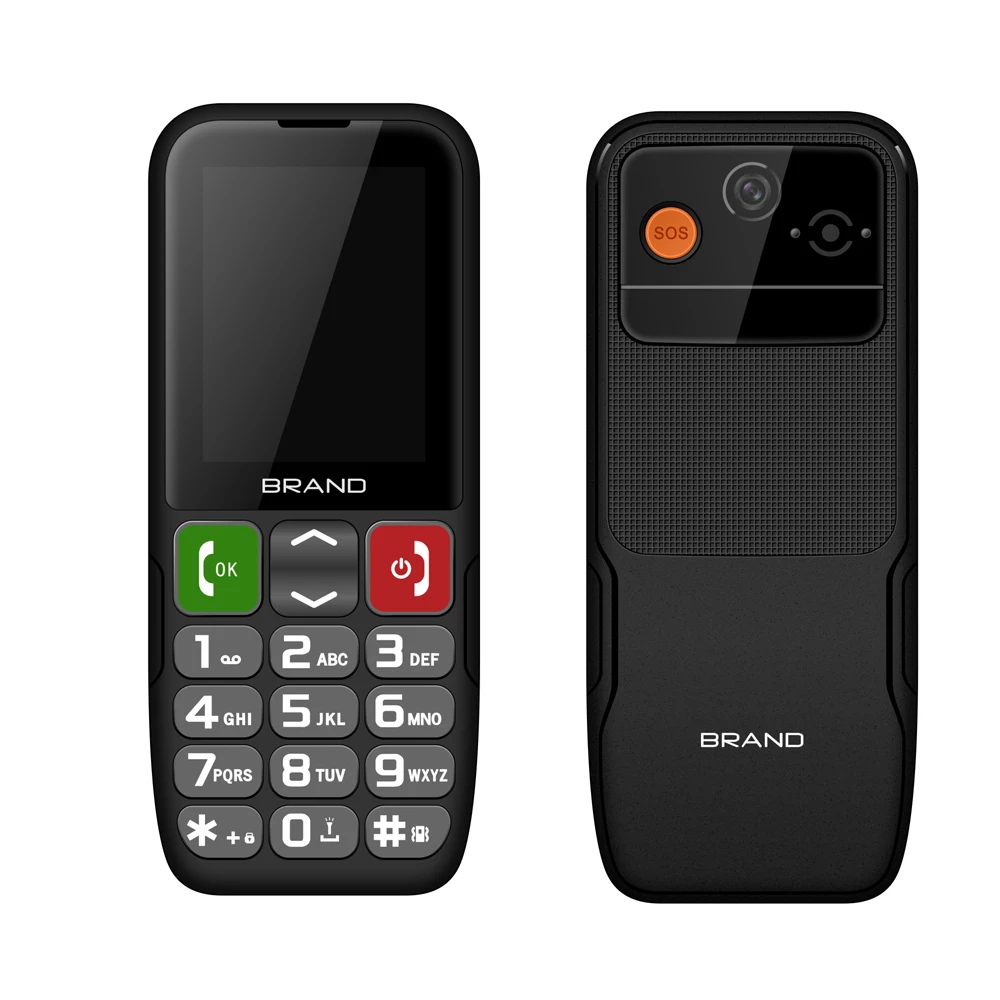 Wholesale big battery 2.4 inch push button SOS senior phone gsm telephones