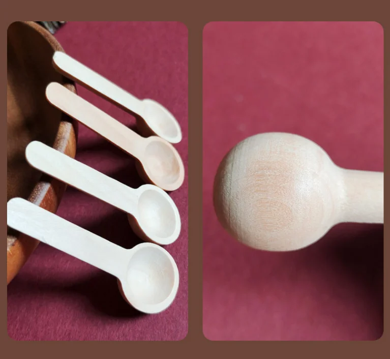 Wooden Coffee Spoon Coffee Scoop Measuring for Coffee Beans and Tea Home Kitchen Accessories