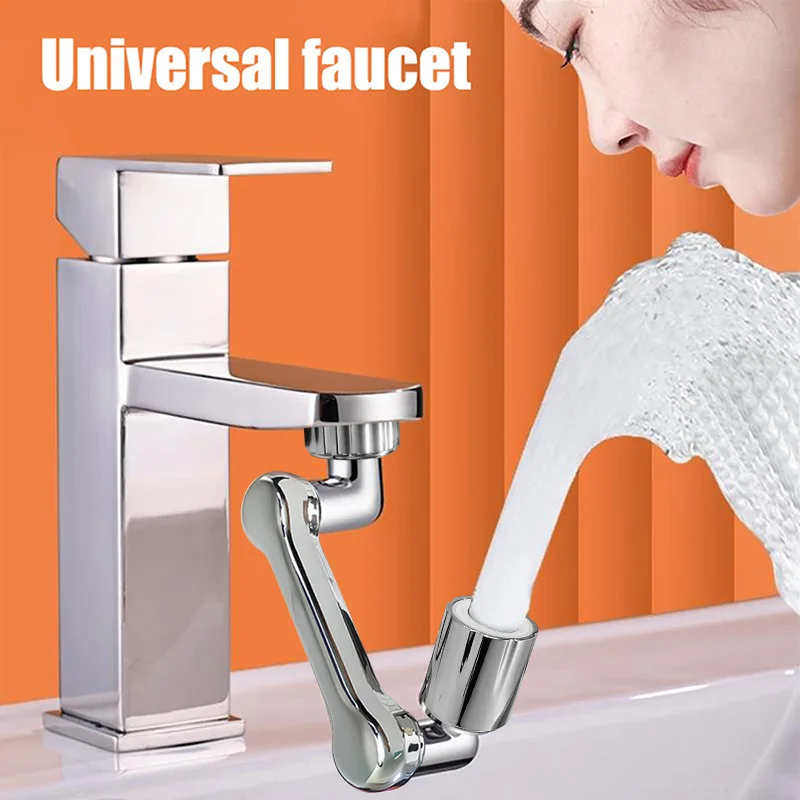 1080 Universal Rotation Faucet Extender Sprayer Head Kitchen Robot Arm Extension Faucets Mixer Aerator Bubbler Water Tap Nozzle
