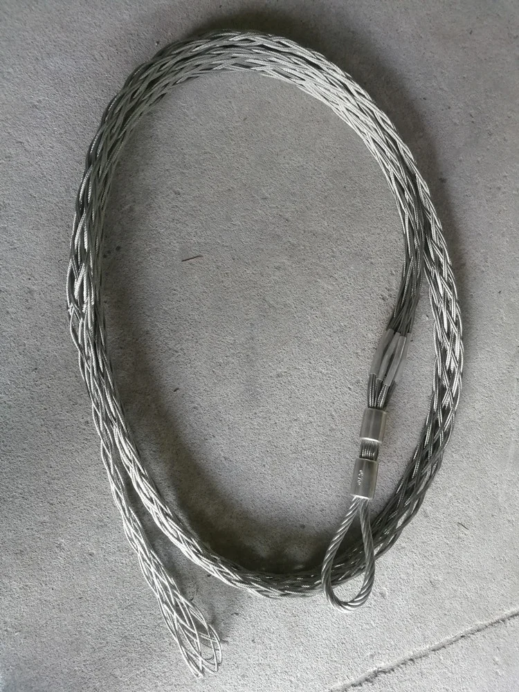 Wire Laying Construction Wire Rope Pulling Conductor Cable Mesh Socks Joint