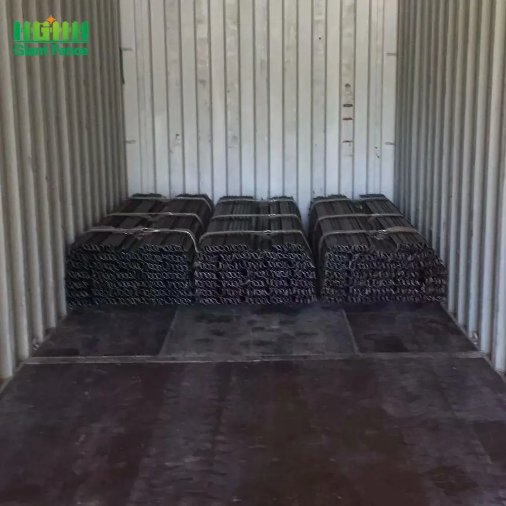 High Quality Bitumen Painted Galvanized 12 Foot Metal Fence Posts