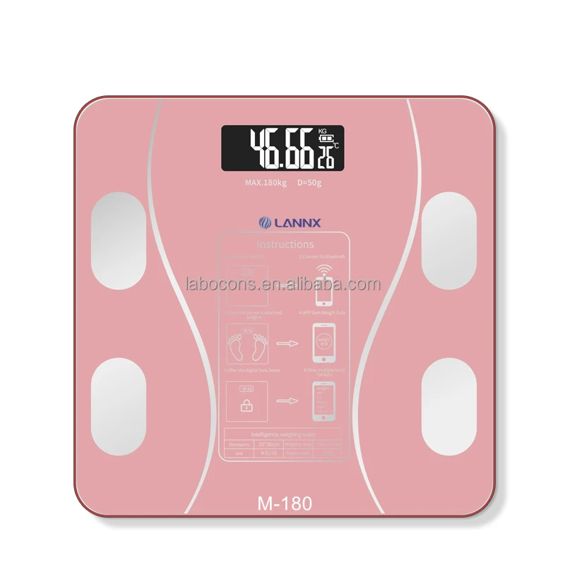 LANNX M-180 Human Balance Smart Electronic weight scale Intelligent Weight Body Fat Mass Weighing Scales digital bathroom scale