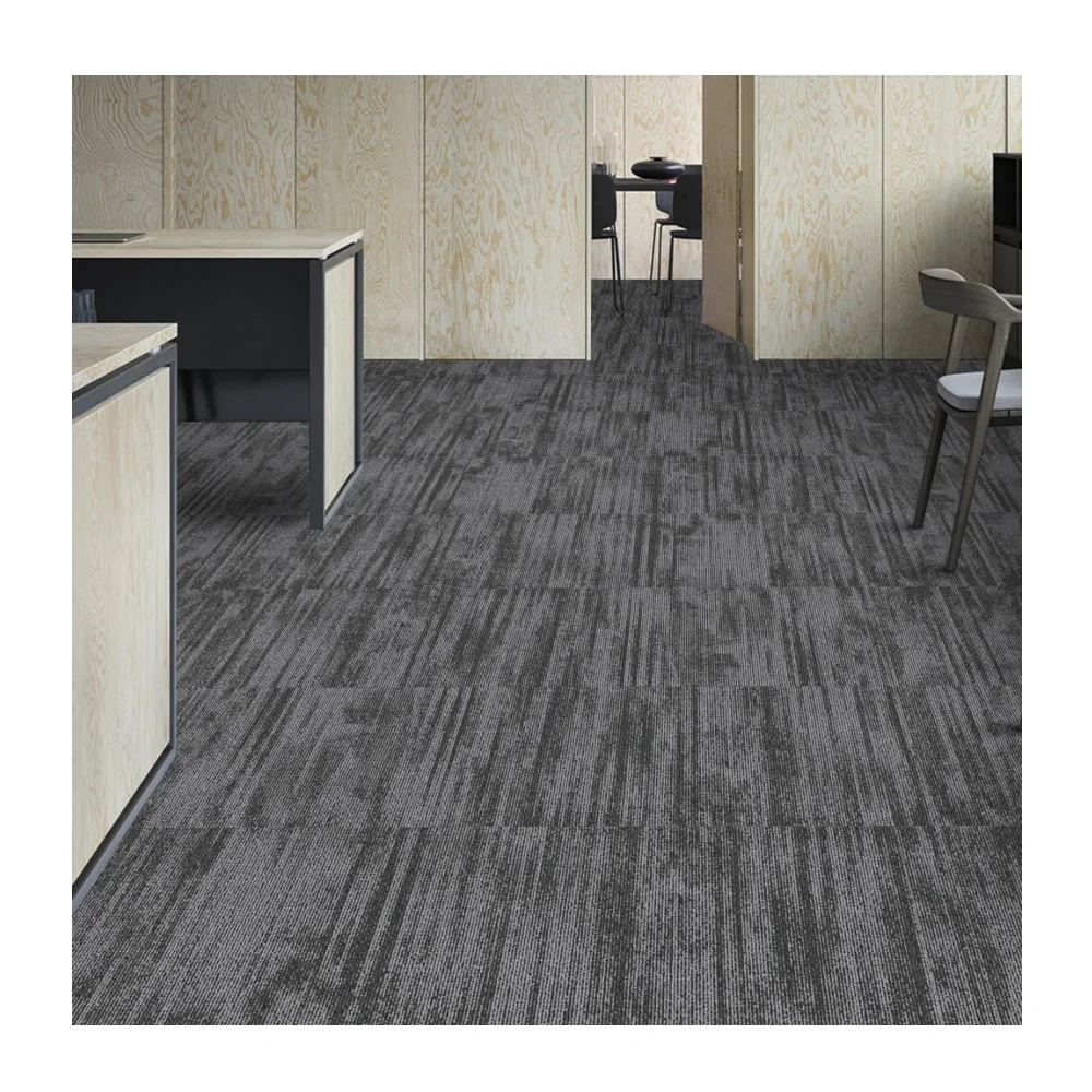 Kaili Commercial Square Carpet Tiles 50x50cm Machine-Made Block Flooring with Nylon Plain 50x50cm Tile Carpet