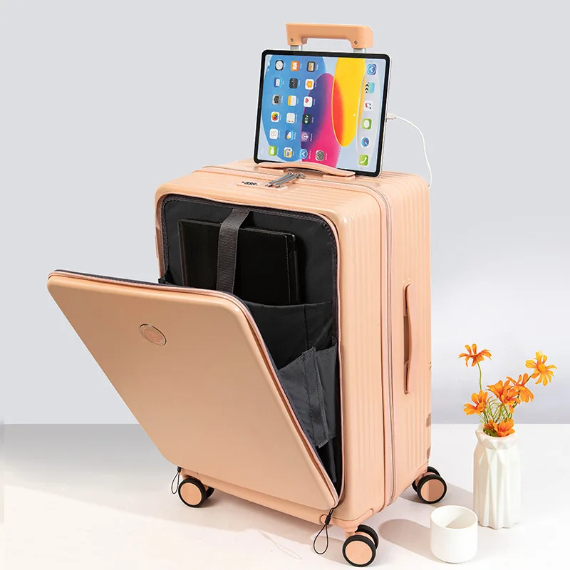 Most Popular Unisex Expandable PC+ABS Hard Shell Luggage Suitcase with Spinner Caster for Travel