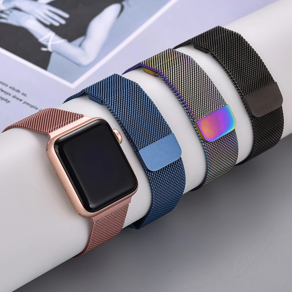 JUELONG Milan metal strap for apple watch band stainless steel strap loop 40mm 41mm 42mm 44mm 45mm for apple watch