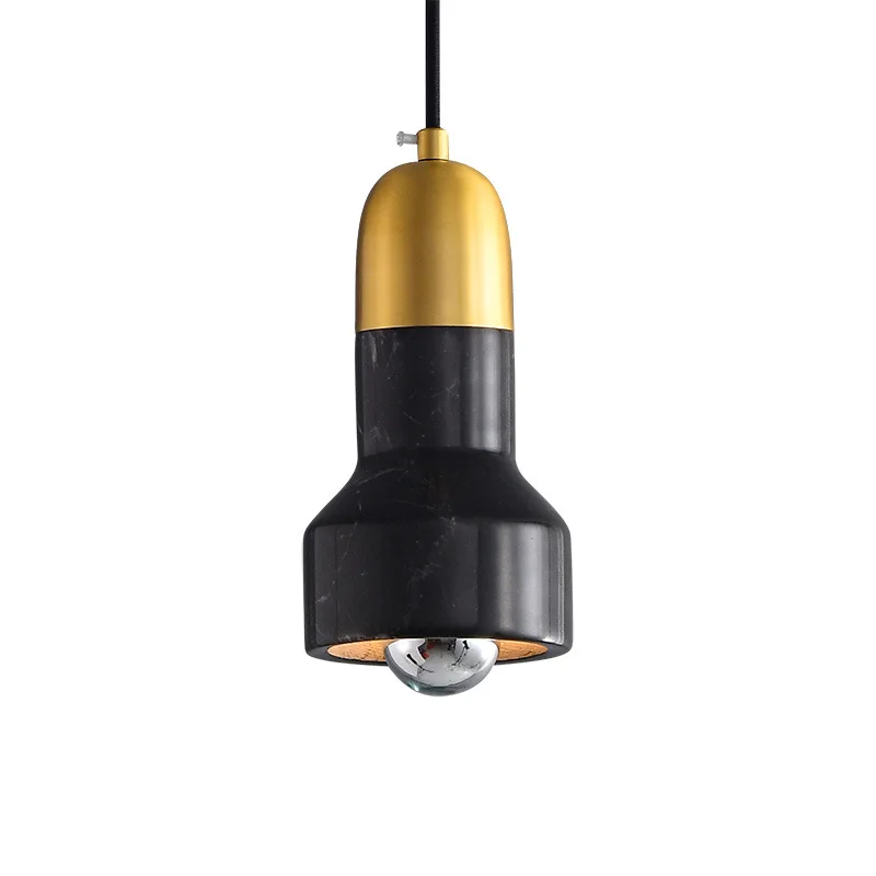 European Single Head Modern Simple Creative Hanging Lamp Small Pendant for Restaurant Corridor Bar Decor 2700K LED Glass Body