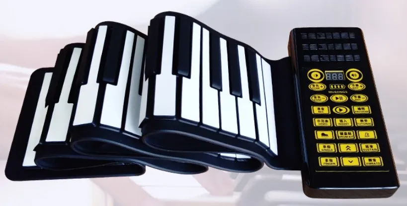 Flexible Professional Electric Digital Hand Piano Roll Up Electronic Piano With 88 keys