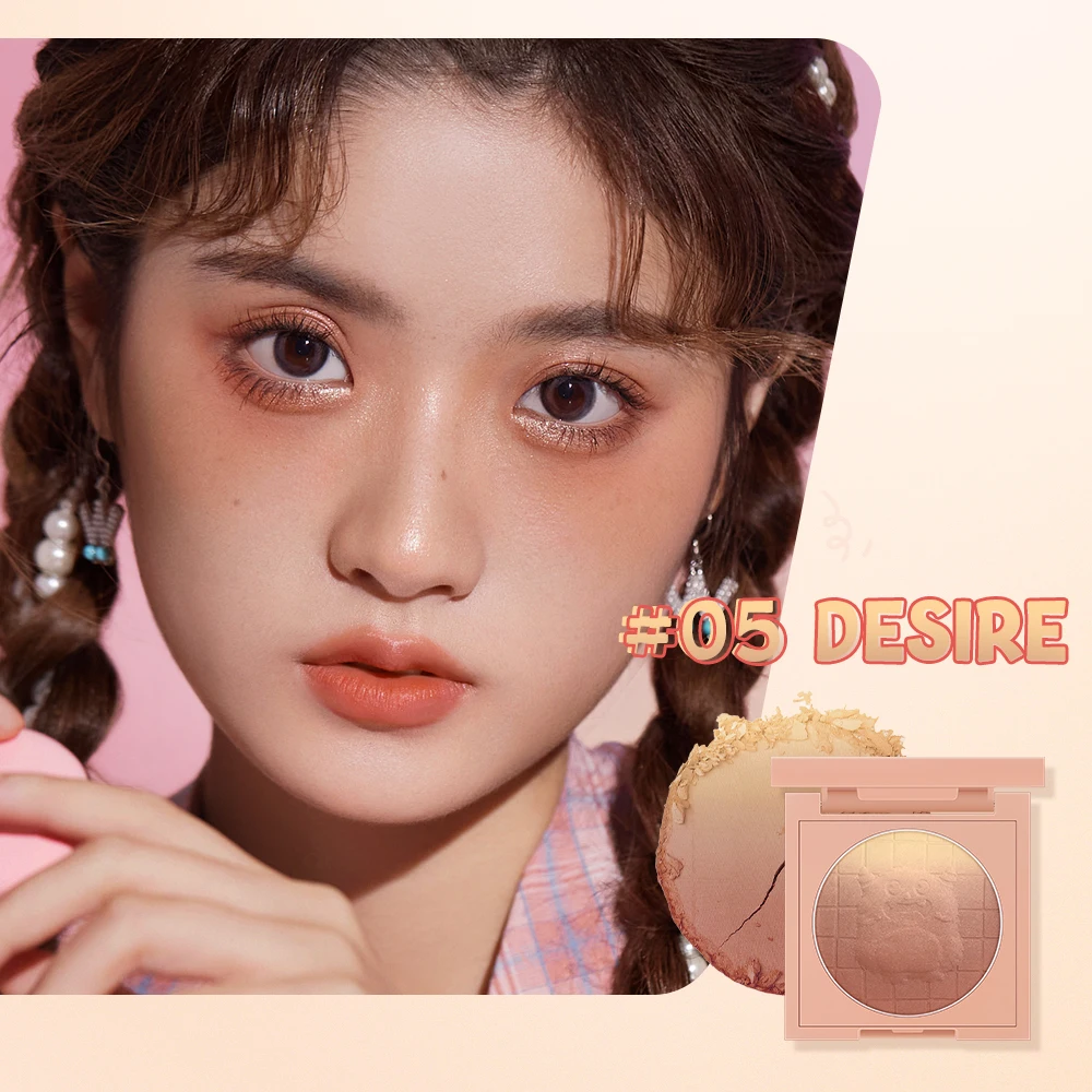 O.TWO.O Custom logo 6 Colors High Pigment Face Blusher Makeup Cream Multiple Uses for Cheek Lips Eyes Blush powder palette