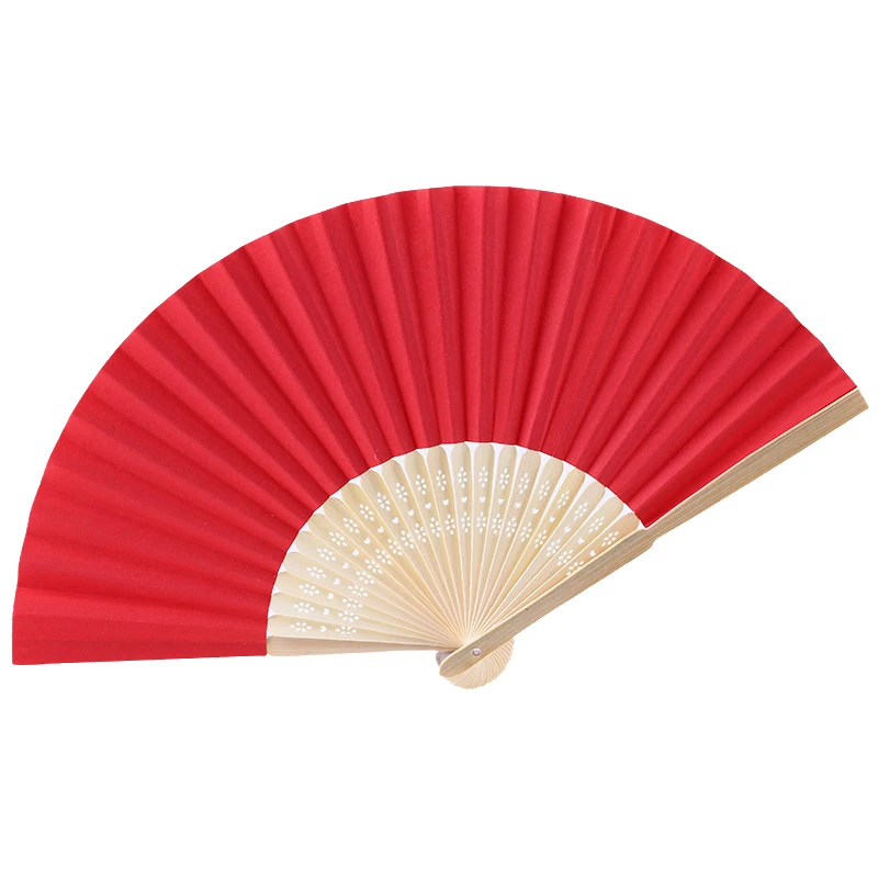 Custom Decoration Gift Printed Logo Folding Hand Fan Wedding Cheap Bamboo Hand Held Fan