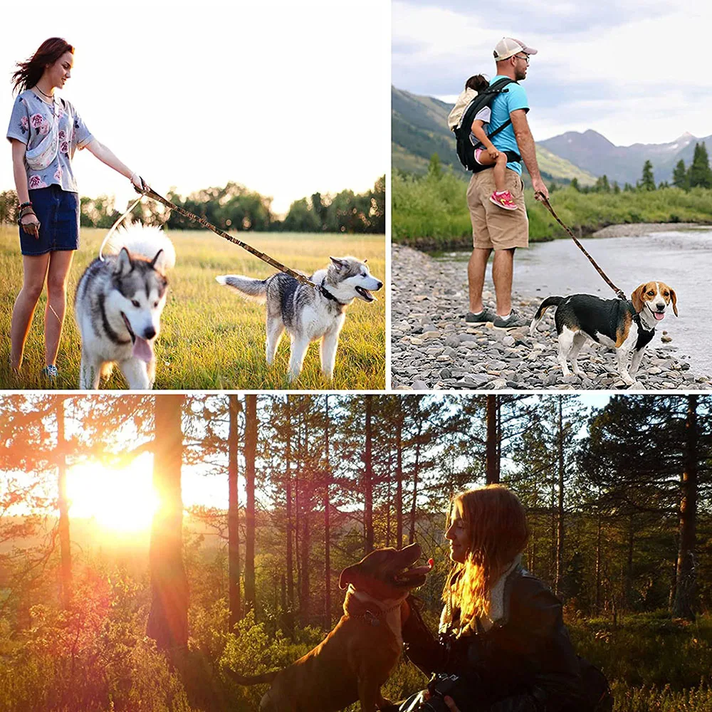 OEM Wholesale Custom popular famous Logo Handsfree Smart Heavy Duty Bungee Pet Leash