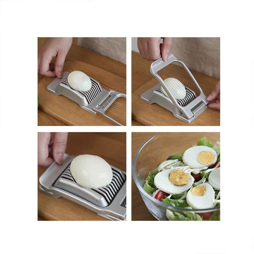 Kitchen creative multifunctional egg peel egg slicer tool cutter