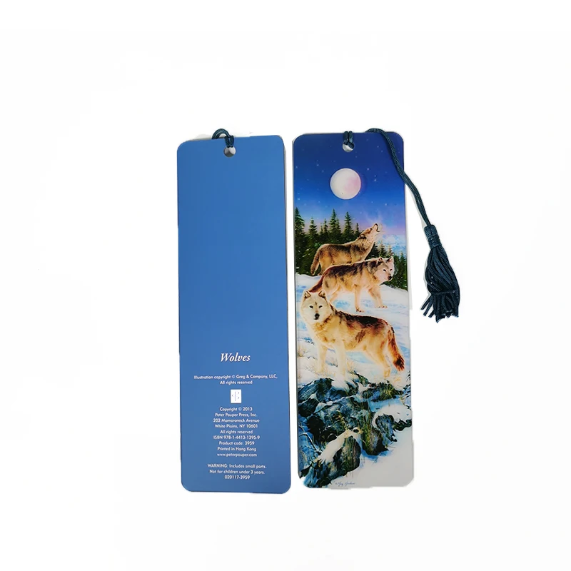 3D printing Bookmark custom design Lenticular printed 3d bookmark