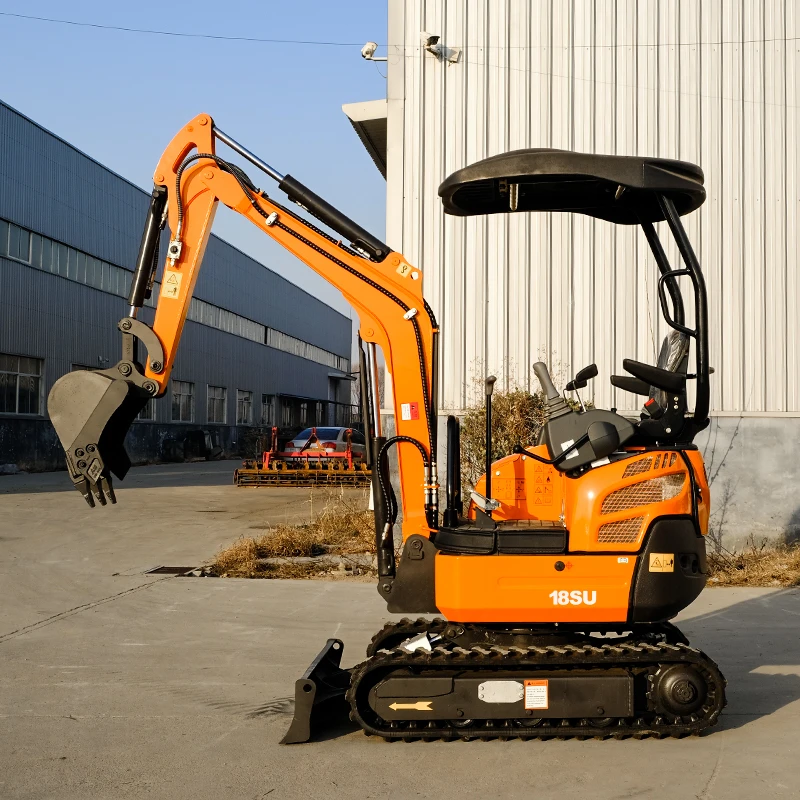 China Mini excavator Windstorm mini bagger with swing boom small digger crawler excavator 1ton 2 ton new bagger for sale