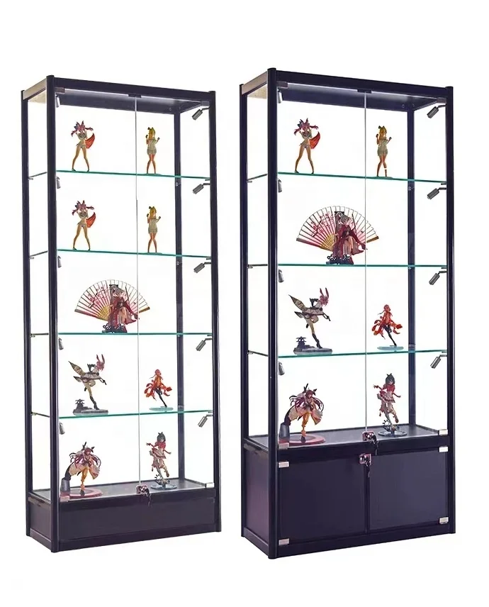 Customized Quality display cabinet glass showcase smoke shop display Cabinet
