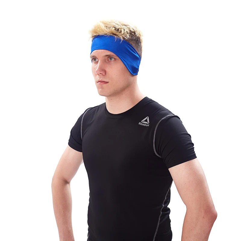 Factory custom new products china custom wide headbands sweatband for men sport ear warmers headband