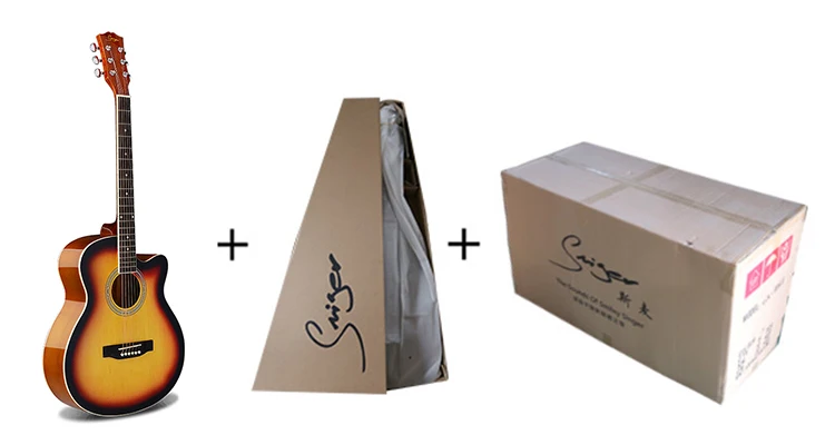 China brand guitar Inlay acoustic wholesale guitar pedal with effect from Smiger guitar